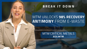Break it Down: MTM proves high-grade antimony recovery from e-waste